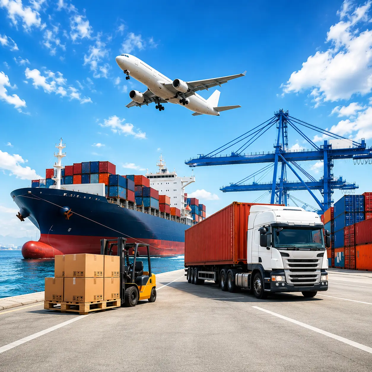 Logistics Shipping Port